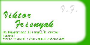 viktor frisnyak business card